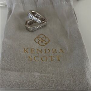 Kendra Scott Silver Ring with Clear Accents